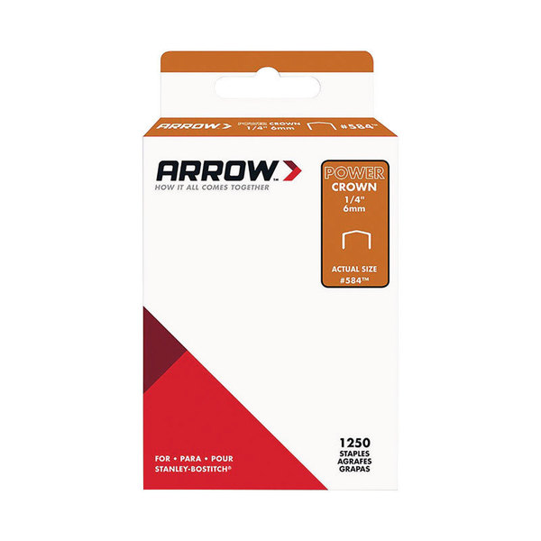 Arrow Fastener STAPLE #584 PC 1/4""1250P 584SP